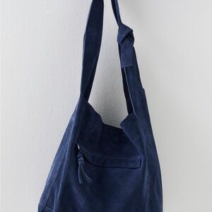 Free People Deep Blue Shoulder Bag